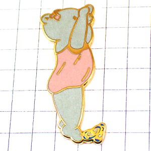 ピンバッジ・オペラ座の熊ダンサーバレエ踊りピンク色レオタード BALLET OPERA PARIS FRANCE