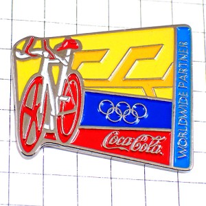 ピンバッジ・自転車レース五輪オリンピック夏季スポンサーコカコーラ ピンバッジ・自転車レース五輪オリンピック夏季スポンサーコカコーラ