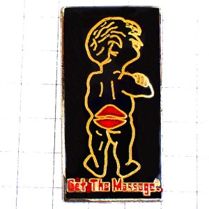 ピンバッジ・おしりに口唇くちびる