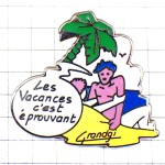 ピンバッジ・バカンス南の島ヤシの木 GRANDGI LES-VACANCES FRANCE