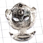 ピンバッジ・ラインストーンのマスク仮面ベニスのカーニバル祭ヴェネツィア伊イタリア銀色シルバー VENEZIA ITALIA ITALY ピンバッジ・ラインストーンのマスク仮面ベニスのカーニバル祭ヴェネツィア伊イタリア銀色シルバー VENEZIA ITALIA ITALY