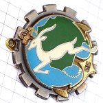 ブローチ・ガゼル動物イカリ錨ミリタリー第５１５輜重連隊フランス軍 515E-REGIMENT-DU-TRAIN 515RT FRANCE