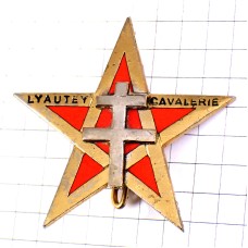 ブローチ・星スター第1スパッヒ連隊フランス軍ロレーヌ十字ミリタリー