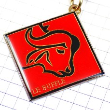 キーホルダー・赤い牛うし干支ウシ丑年