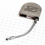 キーホルダー・ＣＡクレディアグリコル銀行シルバー銀色錠前