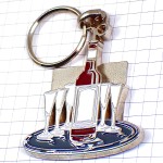 キーホルダー・赤ワイン葡萄酒グラス5個