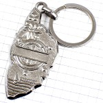 キーホルダー・コルシカ島のシンボル兵士の横顔ブルー青 CORSICA ISLAND MAP MAURE CORSE FRANCE