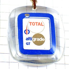 キーホルダー・トタル石油オイル容器ブルー青 TOTAL FRANCE