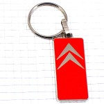 キーホルダー・シトロエン車ロゴ赤エンブレム CITROEN FRANCE