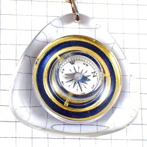 キーホルダー・方位磁石コンパス青アルベールビル SYSTEM COMPAS BOUSSOLE