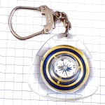 キーホルダー・方位磁石コンパス青アルベールビル SYSTEM COMPAS BOUSSOLE