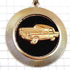 キーホルダー・プジョー４０４金色ゴールド車