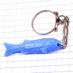 キーホルダー・釣った魚ブルー青フィッシング釣り AMIEUX FRANCE