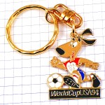 キーホルダー・ストライカー犬サッカーワールドカップ大会アメリカ/USA球 WORLD-CUP-USA-1994 USA-94 STRIKER 