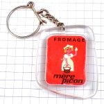 キーホルダー・メールピコン女の子モルバン画チーズ会社 CHEESE MERE-PICON HERVE-MORVAN AFFICHISTE FRANCE