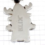 キーホルダー・トナカイのサンタクロースKLIX銀色シルバー