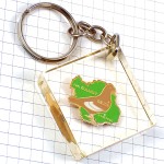 キーホルダー・鳩ハト１羽オーブ県 PIGEON COLOMBE AUBE DEPARTEMENT MAP FRANCE