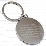 キーホルダー・大人と子ども銀色シルバー