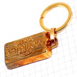 キーホルダー・金の延べ棒型インゴットの形ゴールド金色 GOURMET LINGOT FRANCE