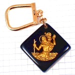 キーホルダー・パスタの会社ミリアフレール金色サンクリストフォロス聖人