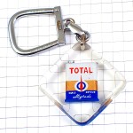 キーホルダー・トタル石油の缶ブルボン社製 BIDON TOTAL  BOURBON FRANCE