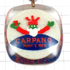 キーホルダー・葡萄酒ワインで乾杯イタリア王様ブルボン社製 VERMUT VERMOUTH CARPANO ITALIA ITALY