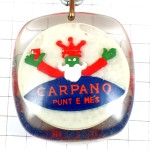 キーホルダー・葡萄酒ワインで乾杯イタリア王様ブルボン社製 VERMUT VERMOUTH CARPANO ITALIA ITALY