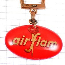 キーホルダー・暖房器具たいまつ松明の炎 AIRFLAM HEATING BOURBON FRANCE