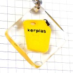 キーホルダー・ガソリンオイル黄色い容器ブルボン社製