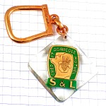 キーホルダー・シャンパーニュのブドウ房シャンパン葡萄酒クレディアグリコル銀行ブルボン社製 CREDIT-AGRICOLE BANK FRANCE