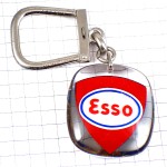 キーホルダー・プジョー金色ライオン車エッソ石油ゴールド PEUGEOT ESSO BOURBON FRANCE EXXONMOBIL USA