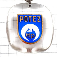 キーホルダー・翼を広げた鳥HPミリタリー飛行機戦闘機ブルボン社製  POTEZ HENRY-POTEZ BOURBON FRANCE