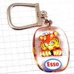 キーホルダー・エッソ石油タイガーとらトラ虎ブルボン社製 ESSO BOURBON USA FRANCE