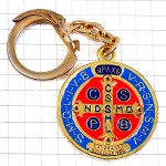 キーホルダー・十字イエスキリスト金色ゴールド