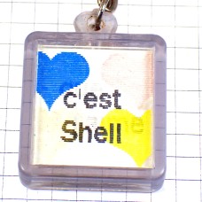 キーホルダー・シェル石油ハート大好き SHELL  SHELL-QUE-J-AIME VISIOMATIC
