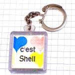 キーホルダー・シェル石油ハート大好き SHELL  SHELL-QUE-J-AIME VISIOMATIC