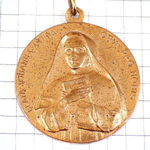 キーホルダー・聖なる戒律カトリック聖人聖女ゴールド金色