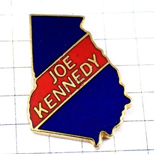 ピンバッジ・ジョーケネディ地図アメリカ/USAジョージア州米国 JOE-KENNEDY USA GEORGIA MAP