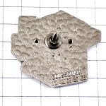 ピンバッジ・フランス地図型ブルー青アルファベット頭文字 SMPPN FRANCE MAP