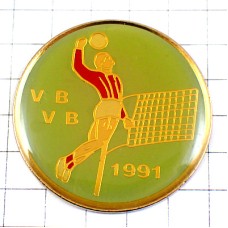 ピンバッジ・バレーボール選手アタック