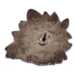 ピンバッジ・写真アグファ緑のカエルと葉っぱ AGFA GERMANY DEUTSCHLAND