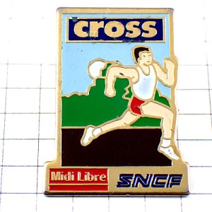 ピンバッジ・走るランナー陸上選手SNCF国有鉄道