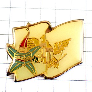ピンバッジ・アルベールビル五輪マジークと旗アメリカ/USAオリンピック ALBERTVILLE-1992 SAVOIE FRANCE MAGIC USA EAGLE FLAG
