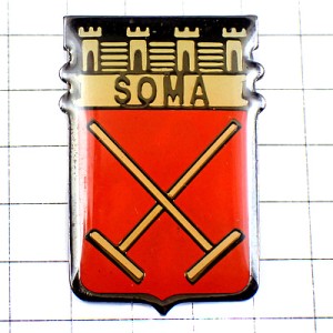 ピンバッジ・赤い紋章ＳＯＭＡ