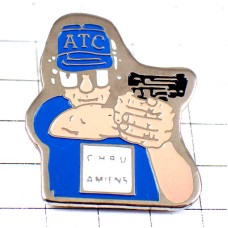 ピンバッジ・射撃ピストル選手シューティング拳銃 GUN SHOOTING ATC