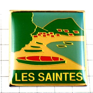 ピンバッジ・小さなボート船の浜辺レサント諸島 LES-SAINTES ISLAND CARAIBES GUADELOUPE FRANCE ピンバッジ・小さなボート船の浜辺レサント諸島 LES-SAINTES ISLAND CARAIBES GUADELOUPE FRANCE