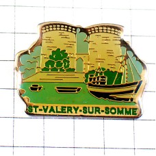 ピンバッジ・サン=ヴァレリー=シュル=ソンム湾に浮かぶ船と砦の塔 ピンバッジ・サン=ヴァレリー=シュル=ソンム湾に浮かぶ船と砦の塔