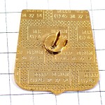 ピンバッジ・黒馬に乗る男の紋章