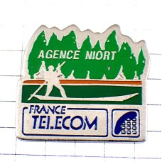 ピンバッジ・ボート船フランステレコム電話会社 ピンバッジ・ボート船フランステレコム電話会社