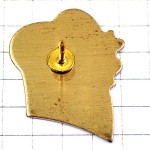 ピンバッジ・復活祭の玉子にハシゴで登るウサギ兎と卵